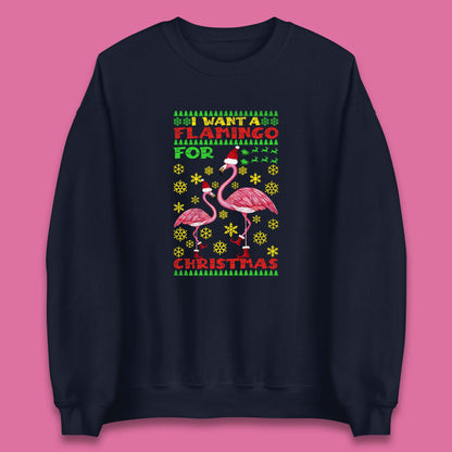 flamingo christmas sweatshirt