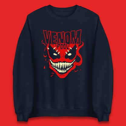 Venom Pool Marvel Avengers Venom Face Venom-Pool Marvel Comics Superhero Marvel Universe Movie Character Unisex Sweatshirt