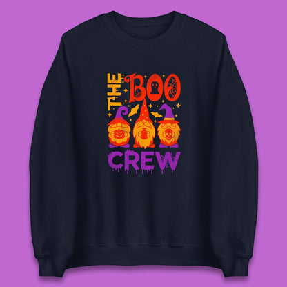 The Boo Crew Halloween Gnomes Squad Horror Scary Spooky Matching Costume Unisex Sweatshirt