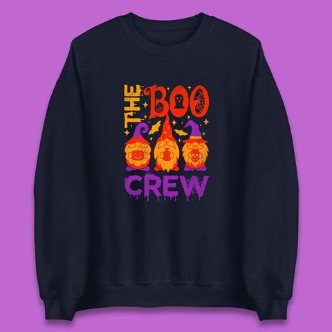 The Boo Crew Halloween Gnomes Squad Horror Scary Spooky Matching Costume Unisex Sweatshirt