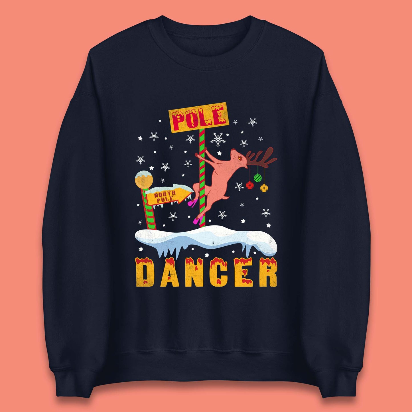 North Pole Dancer Christmas Unisex Sweatshirt