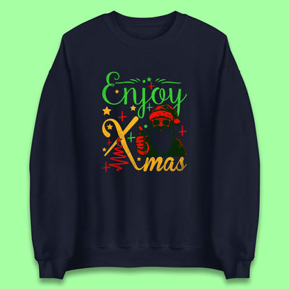 santa claus thumbs up christmas sweatshirt