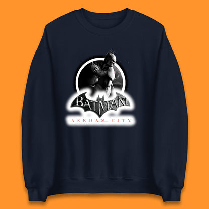 Batman Arkham City Action Adventure Game Batman Basic Logo DC Comics Superhero Gamer Unisex Sweatshirt