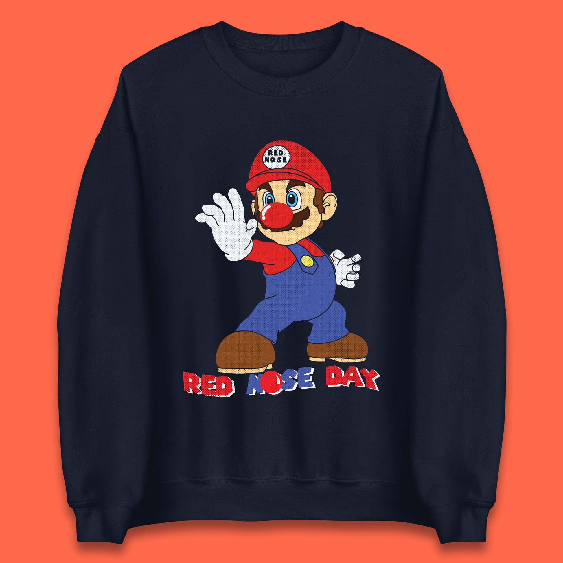 Super Mario Red Nose Day Sweatshirt