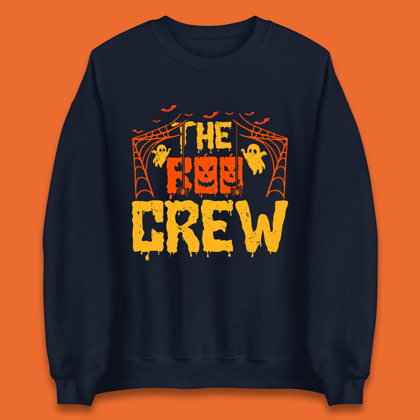The Boo Crew Halloween Horror Spooky Boo Squad Matching Halloween Costume Unisex Sweatshirt