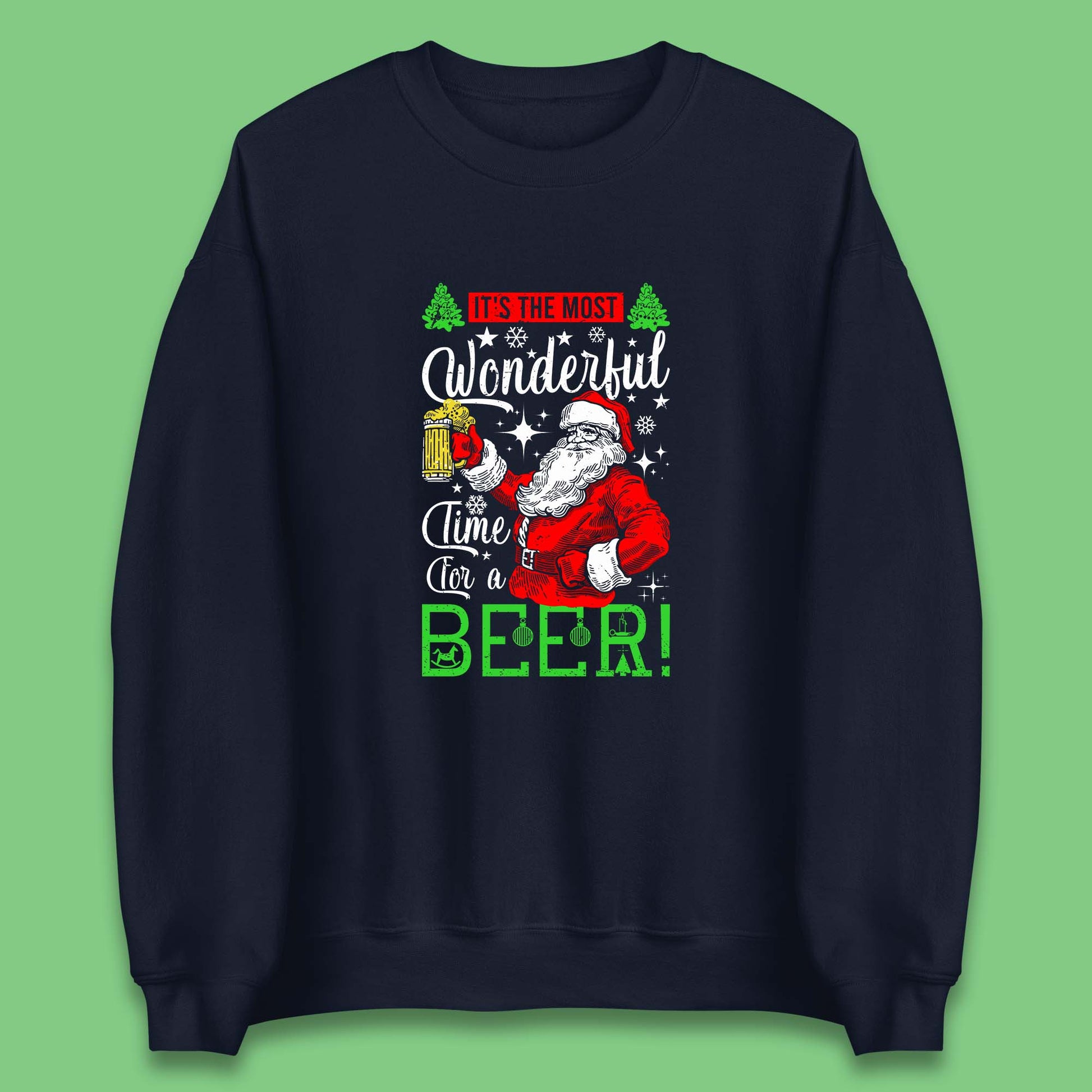 christmas santa bear sweatshirt