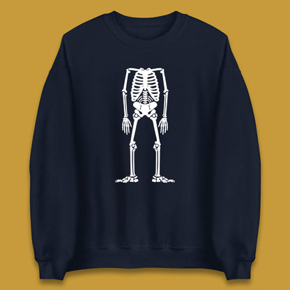 Skeleton Without Head Halloween Headless Skeleton Horror Scary Skull Unisex Sweatshirt
