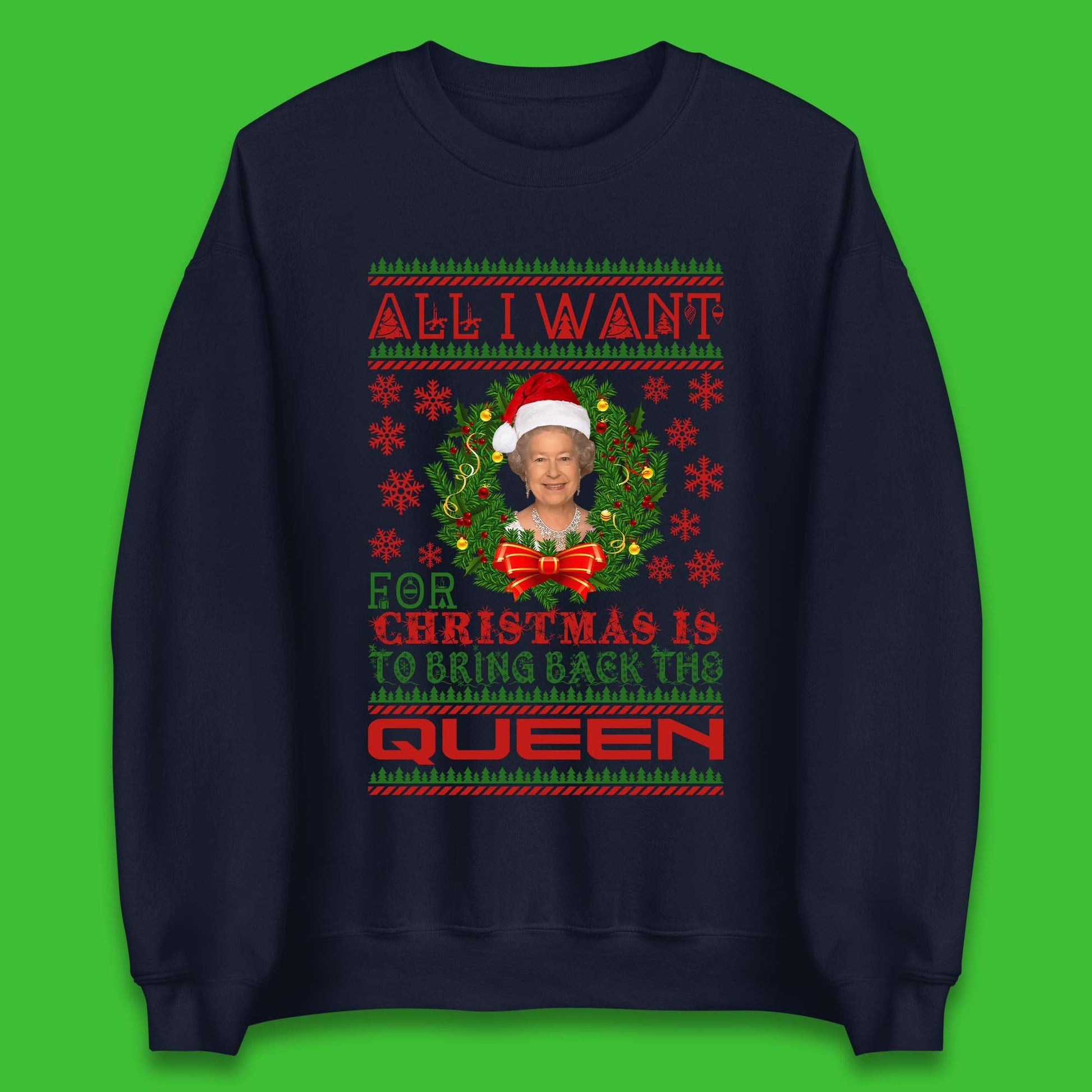 Queen Elizabeth Christmas Sweater