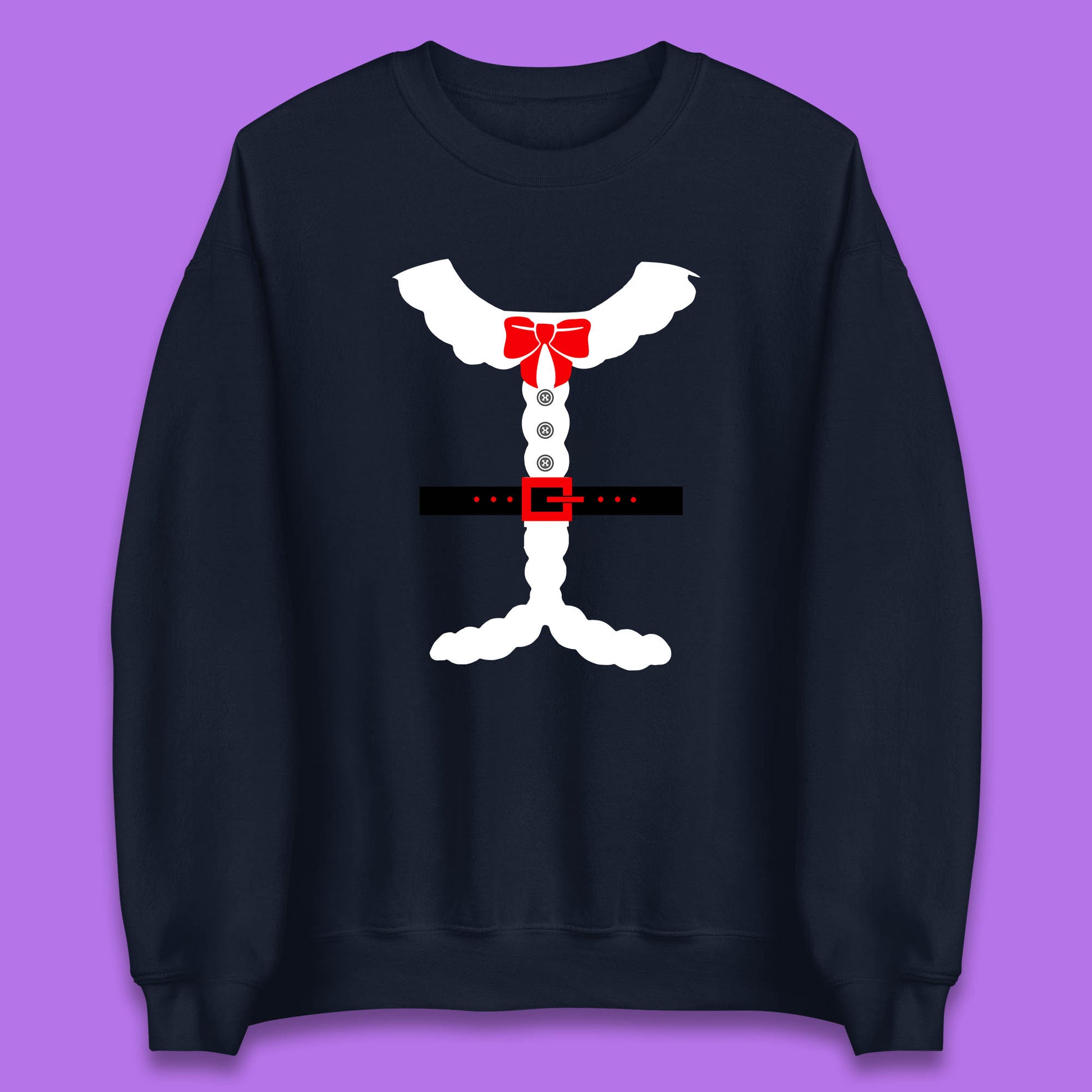 santa costume christmas sweatshirt