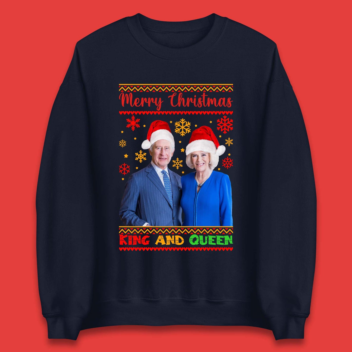 King And Queen Christmas Unisex Sweatshirt