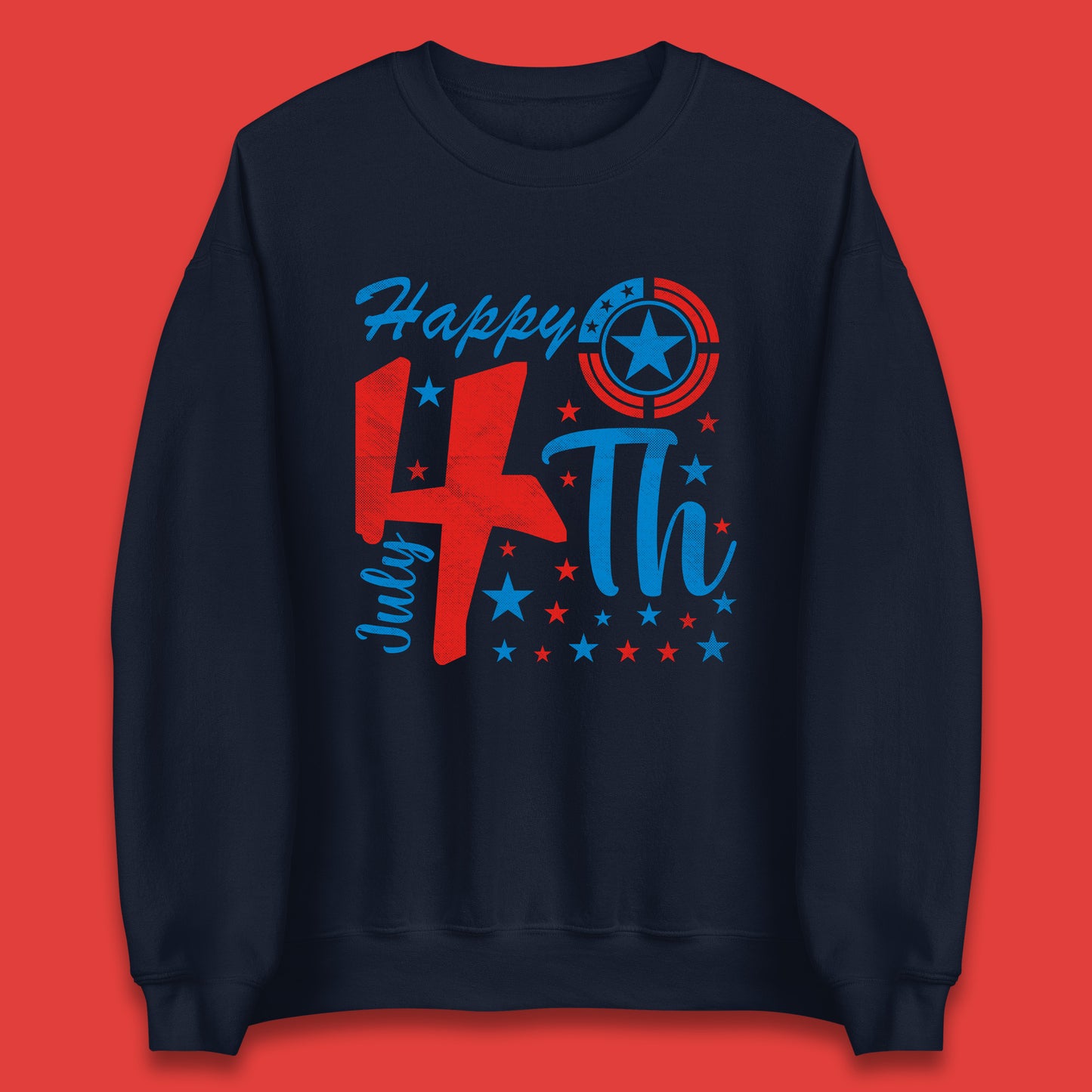Happy 4th July United States Of America Independence Day Patriotic Celebration Fourth Of July Unisex Sweatshirt