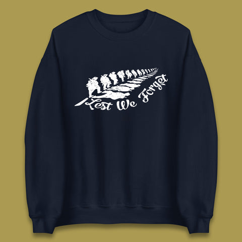 Lest We Forget Remembrance Day Military Honour Always Remember Our Heroes Unisex Sweatshirt