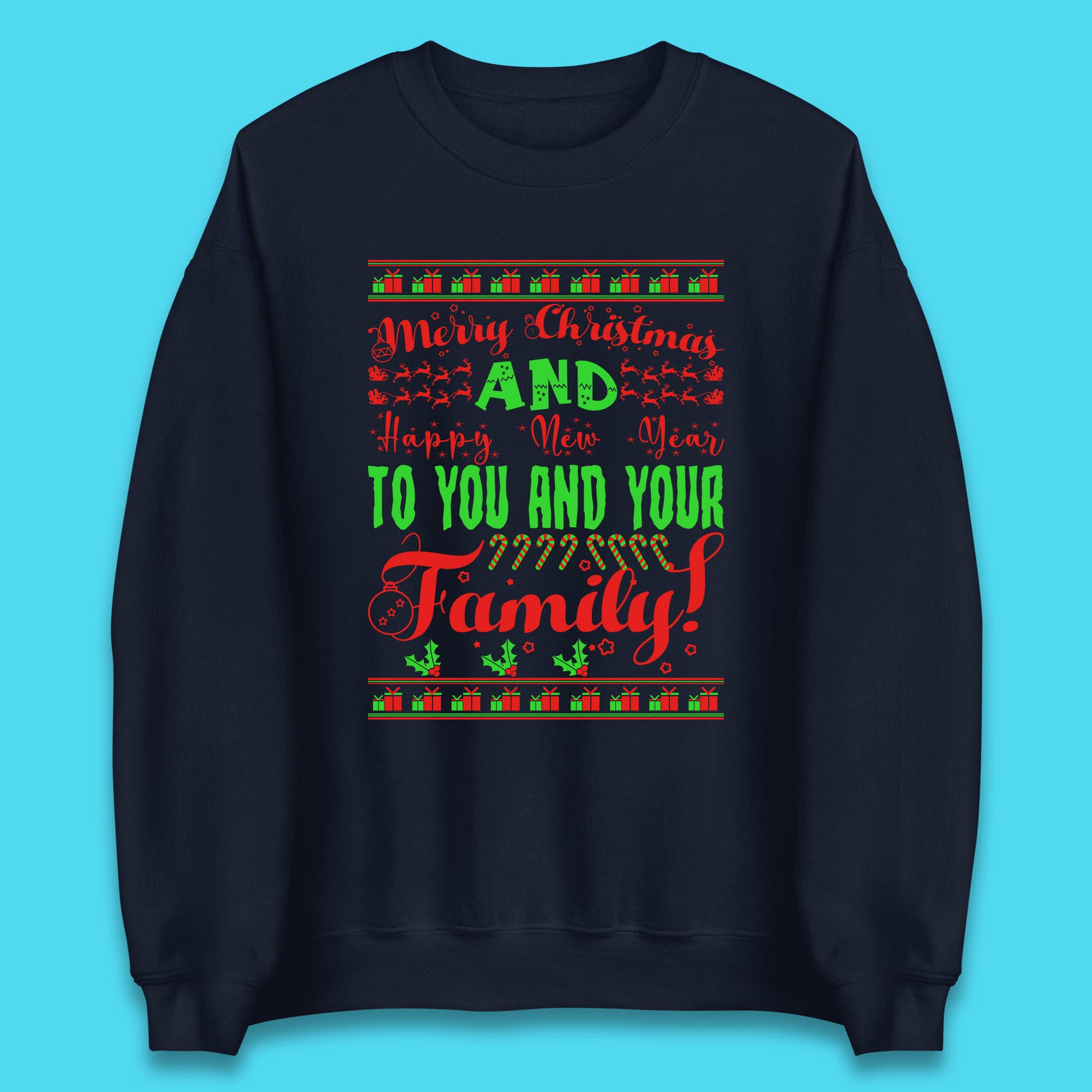 merry christmas family sweatshirt