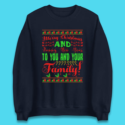 merry christmas family sweatshirt