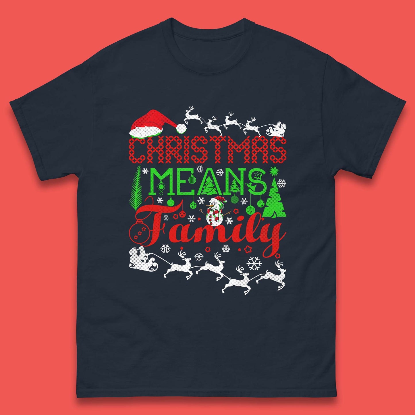 christmas means family t shirt