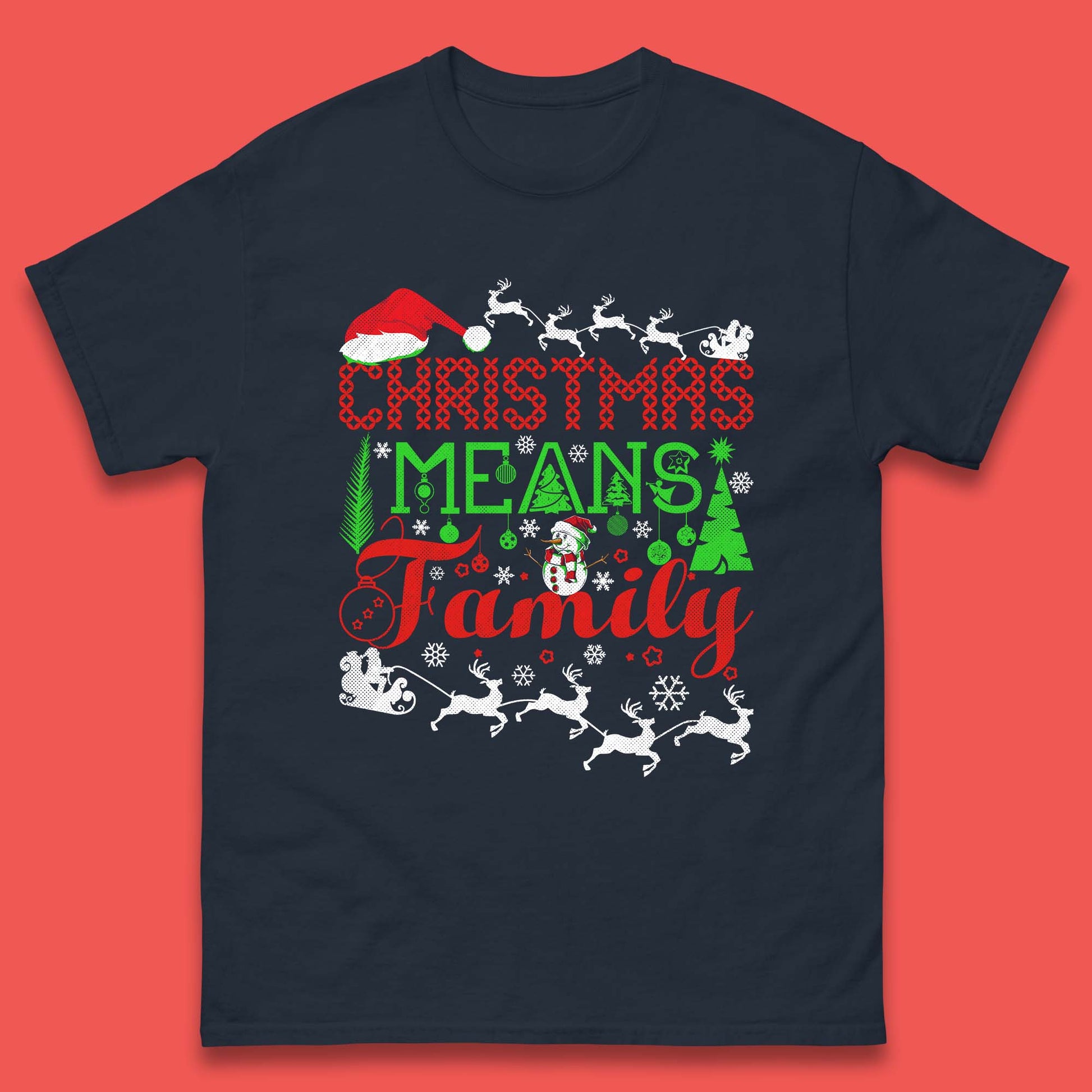 christmas means family t shirt