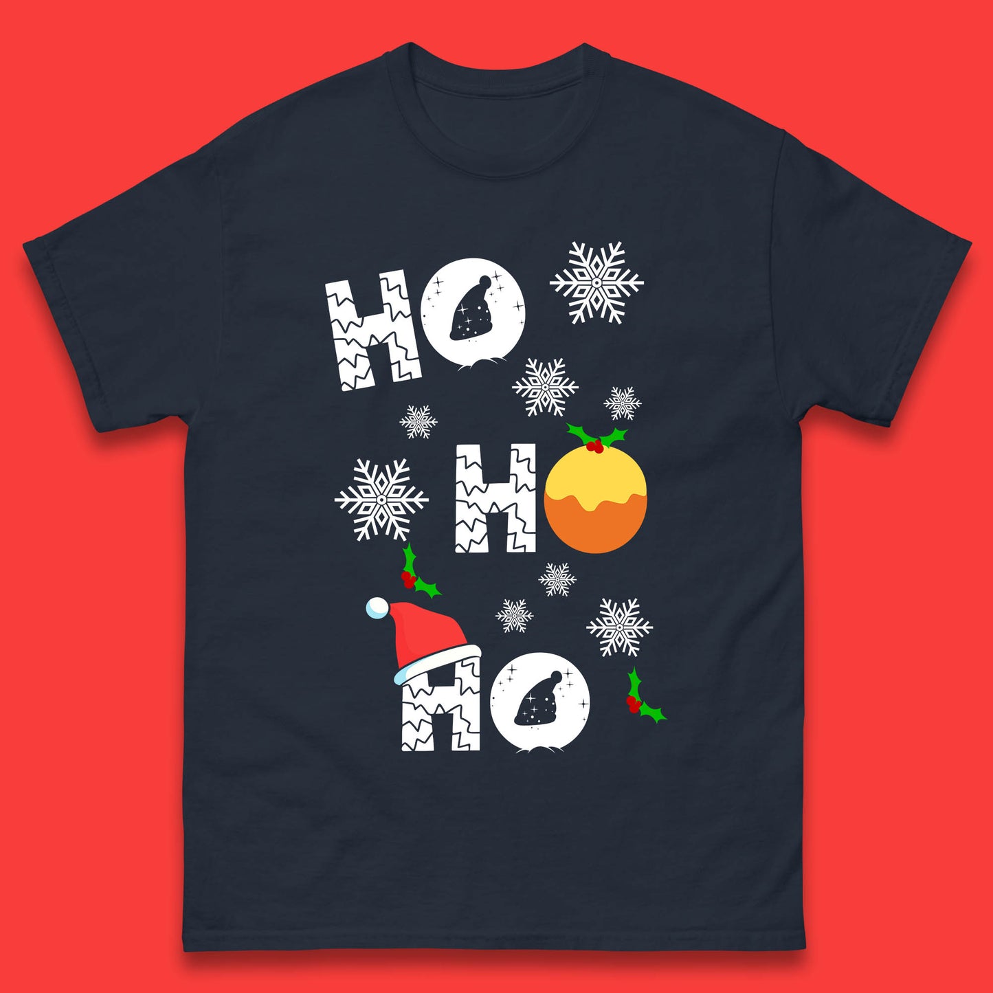 Ho Christmas Santa Hat T-shirt
