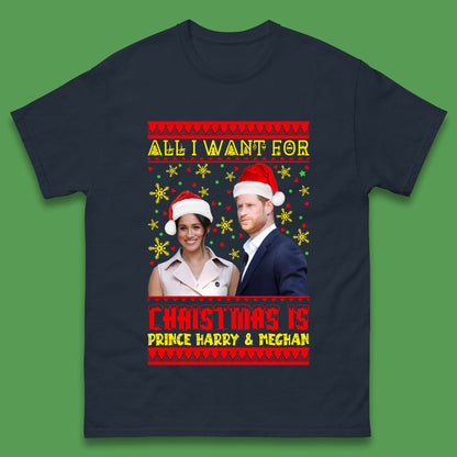 Prince Harry & Meghan Christmas Mens T-Shirt