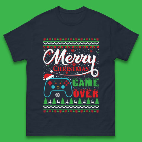 Merry Christmas Game Over Mens T-Shirt