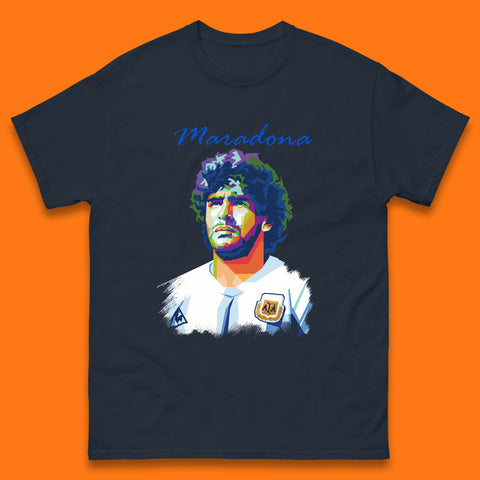 Legend Maradona Argentina Professional Soccer Player Greatest Of All Time Soccer Player Mens Tee Top