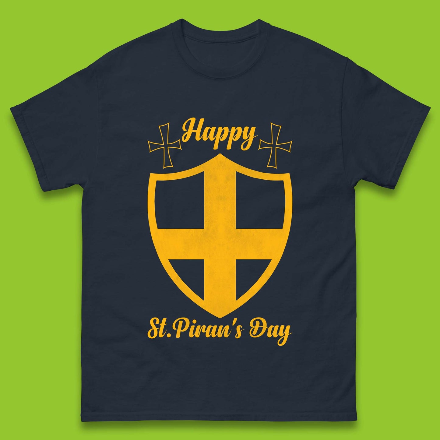 Happy St. Piran's Day Mens T-Shirt