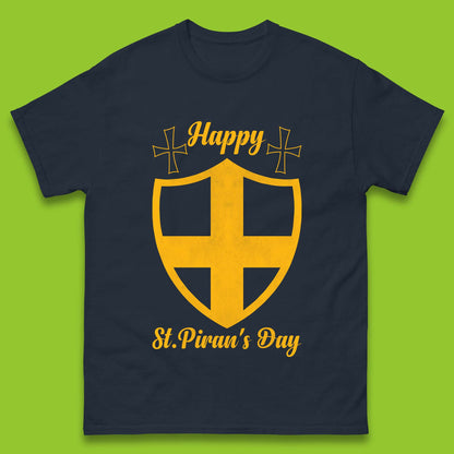 Happy St. Piran's Day Mens T-Shirt