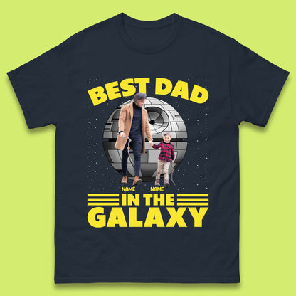 Personalised Best Dad In The Galaxy Mens T-Shirt