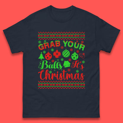 grab your balls christmas funny t shirt