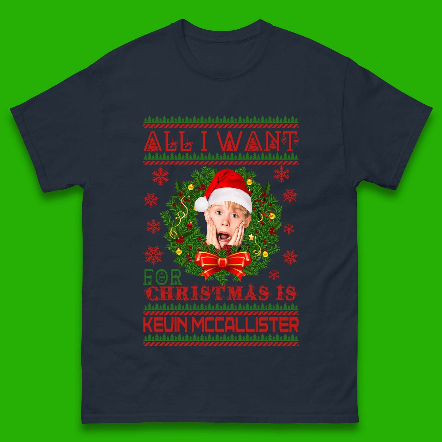 Kevin McCallister Christmas Mens T-Shirt