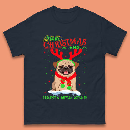 christmas pug dog t shirt