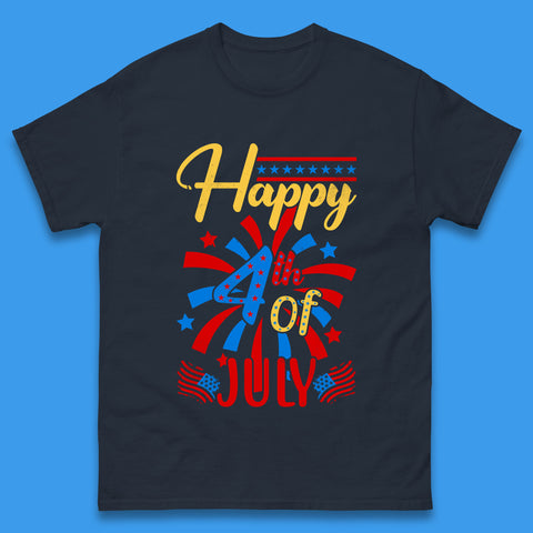 Happy 4th Of July USA Independence Day Celebration Patriotic Mens Tee Top