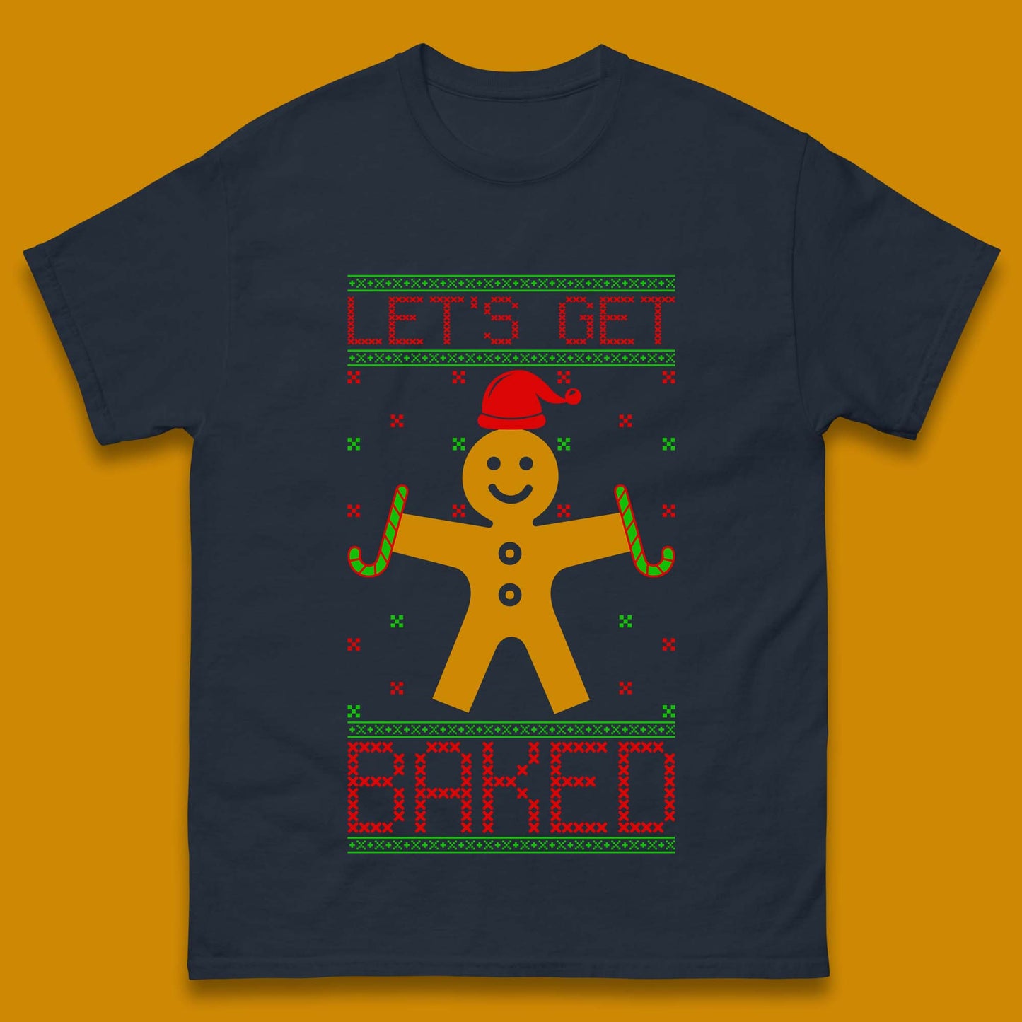Gingerbread Christmas Mens T-Shirt