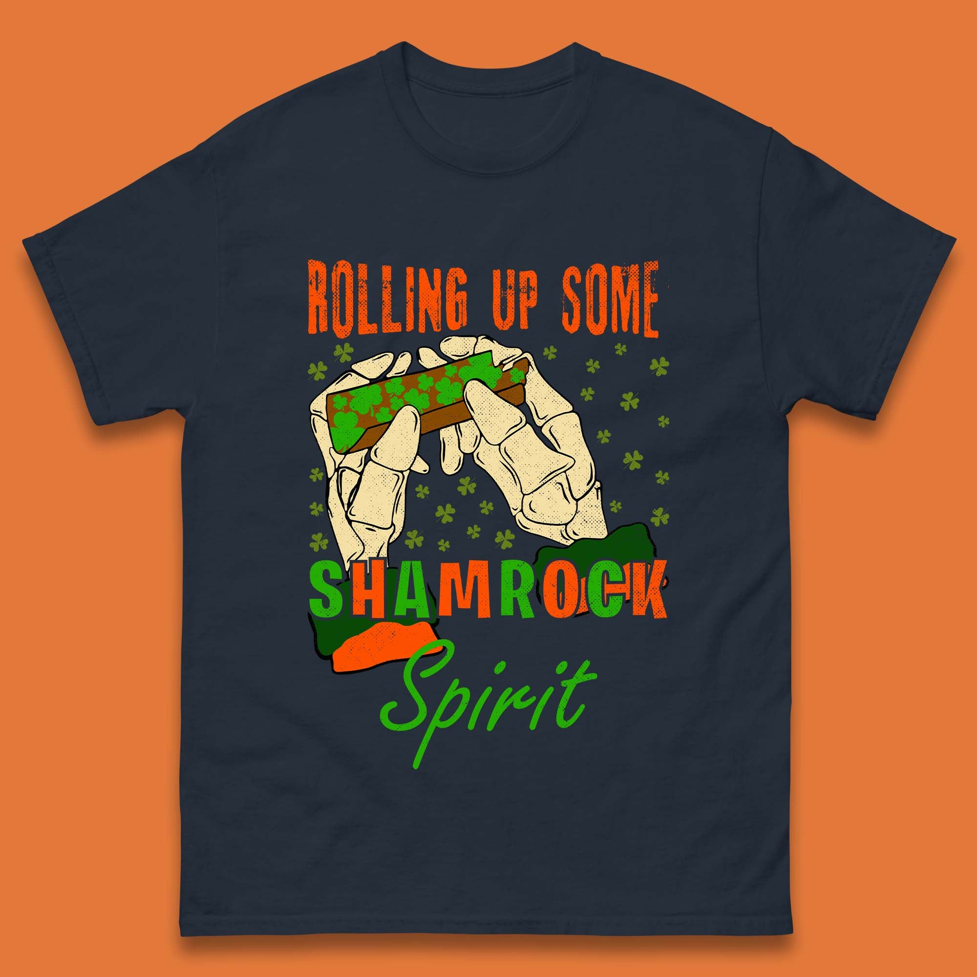 Rolling Up Some Shamrock Spirit Mens T-Shirt