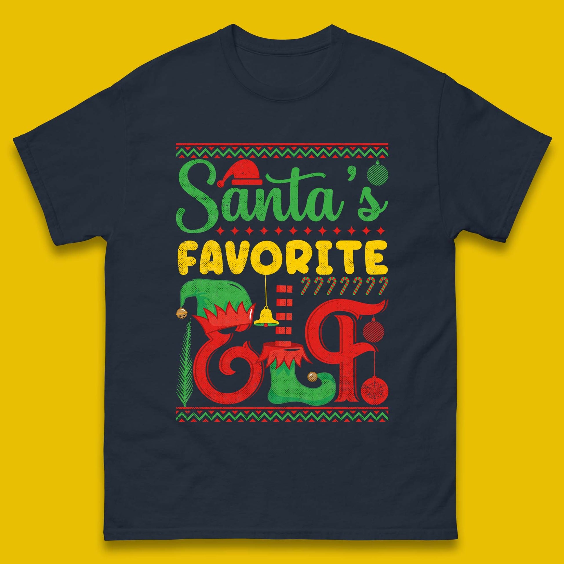 christmas santas favorite elf costume t shirt