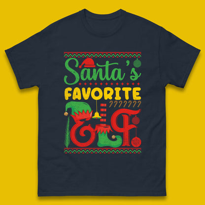 christmas santas favorite elf costume t shirt