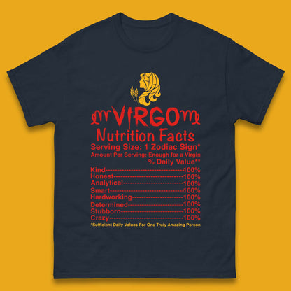 Virgo Nutrition Facts Mens T-Shirt