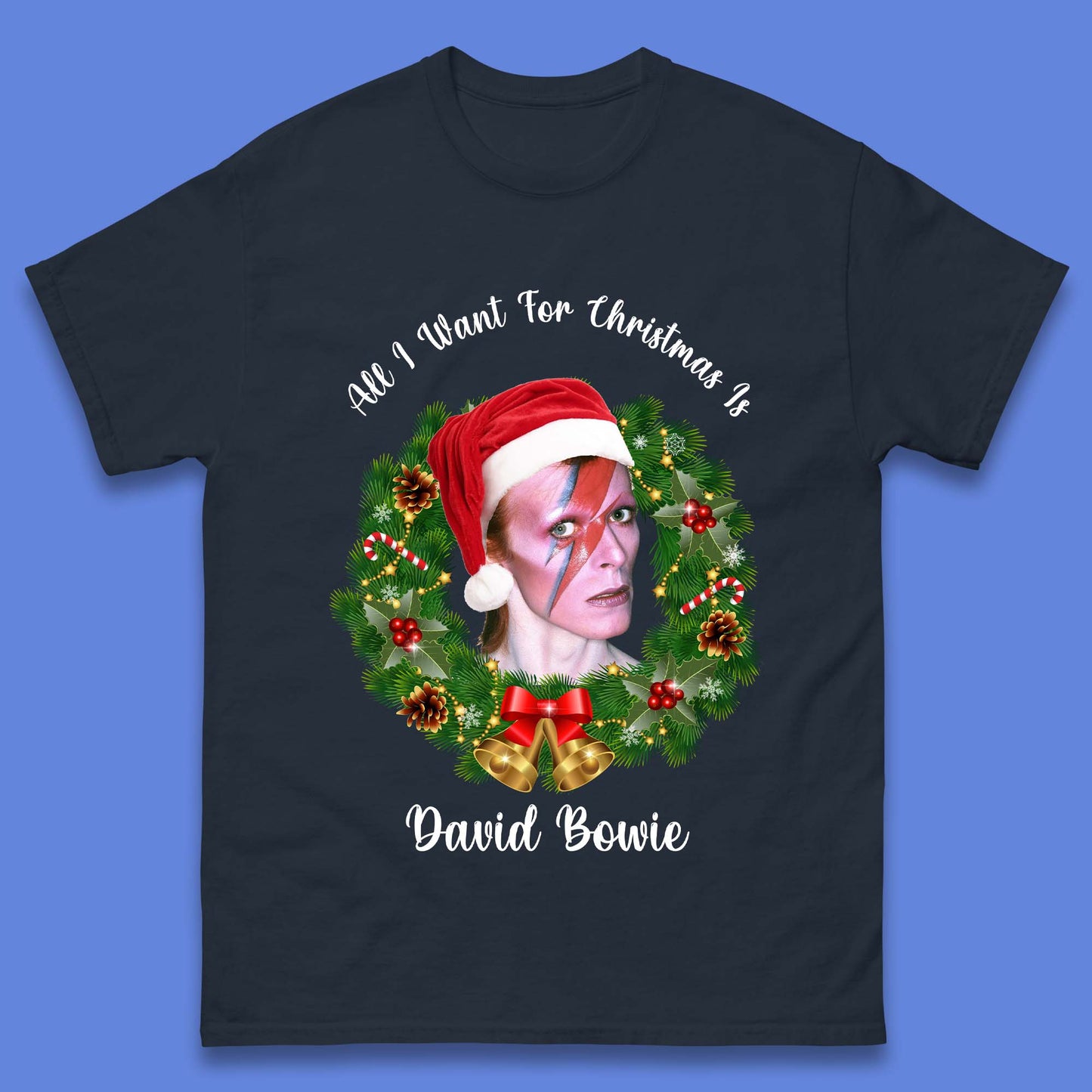 David Bowie Christmas Mens T-Shirt