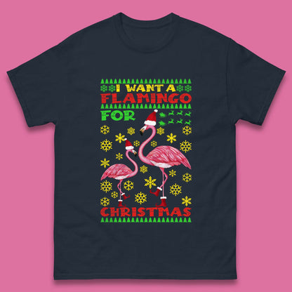 flamingo christmas t shirt