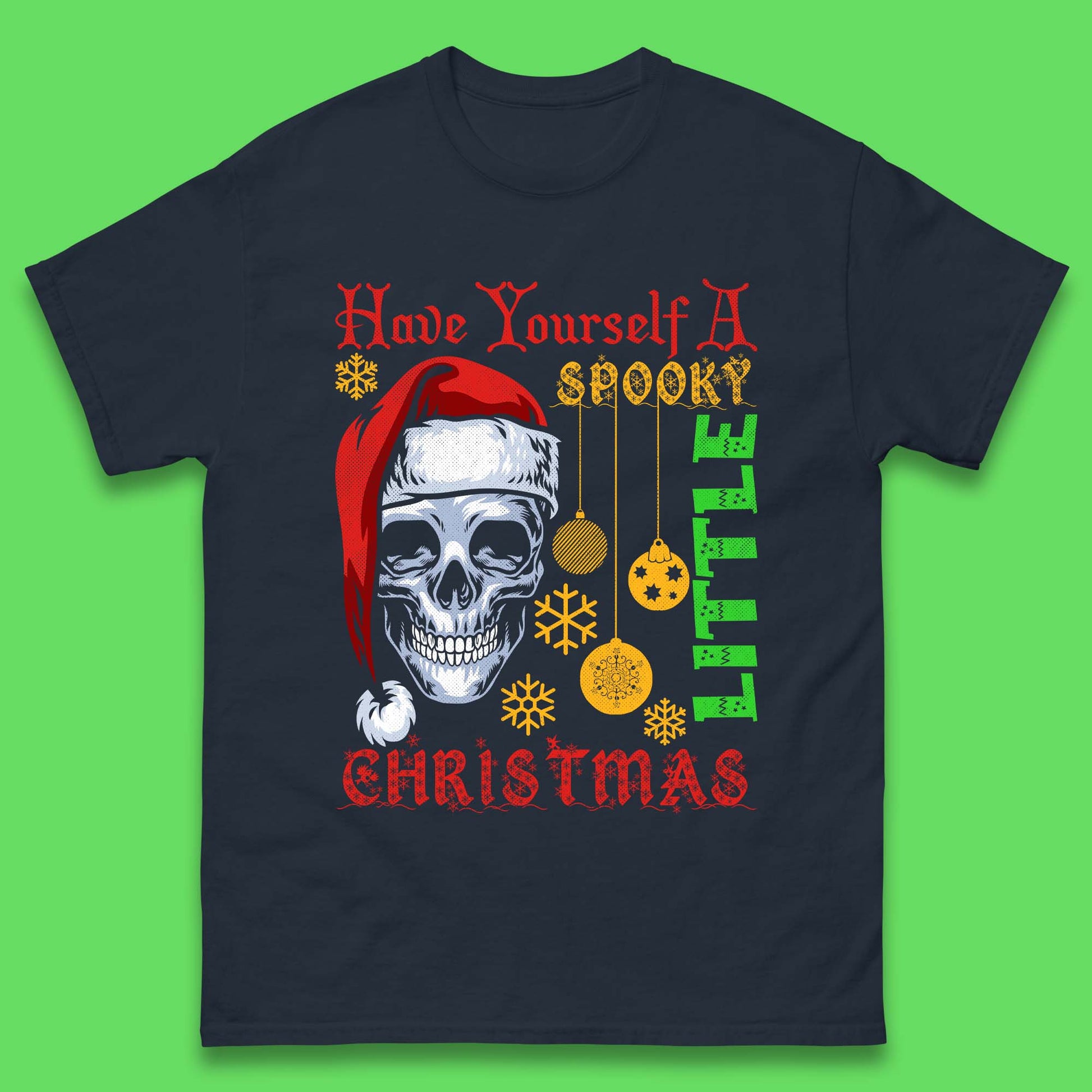 christmas skull t shirt