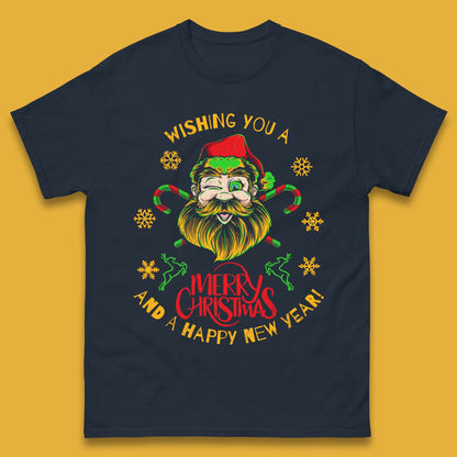 winking santa t shirt