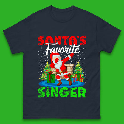 christmas dabbing santa t shirt