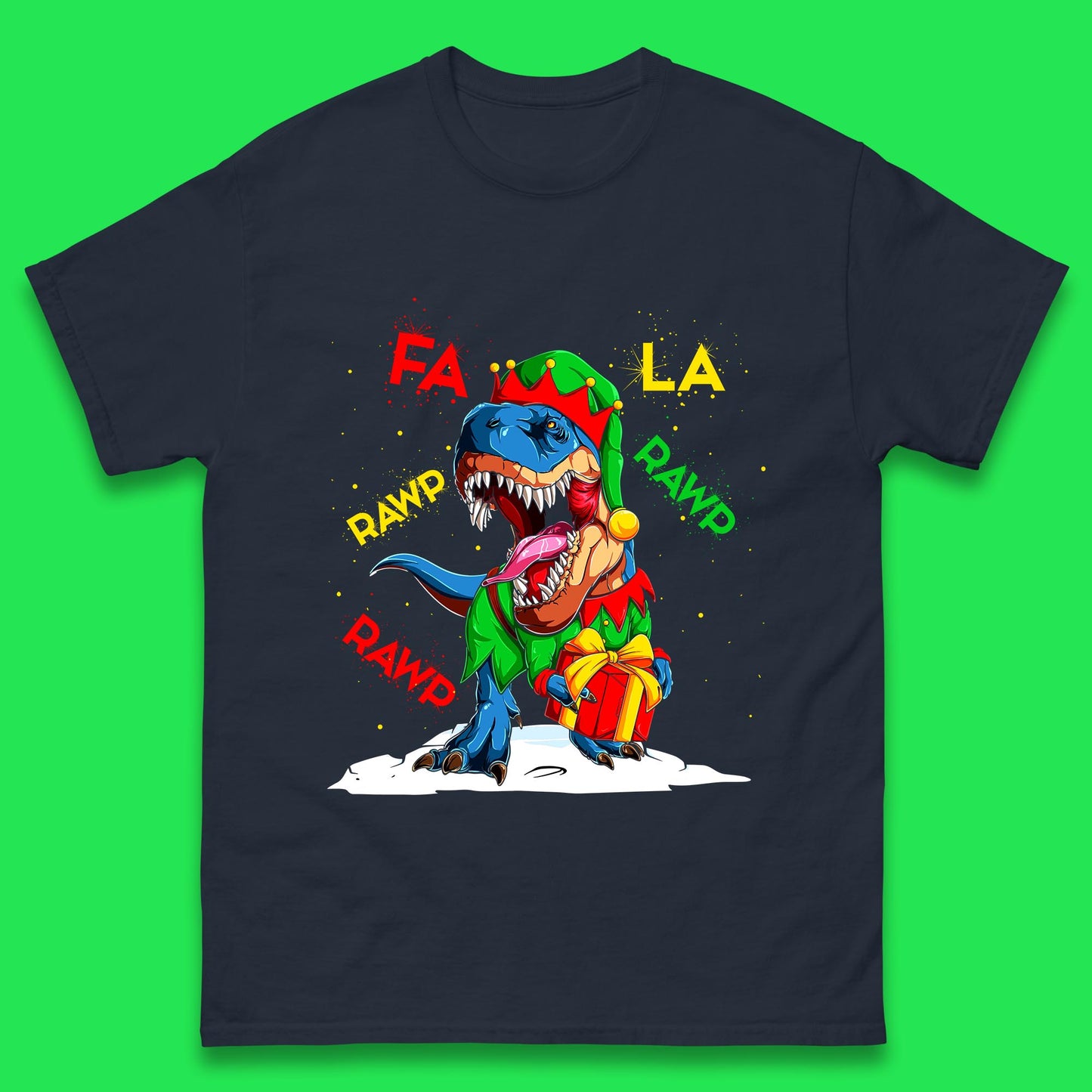christmas dinosaur t shirt