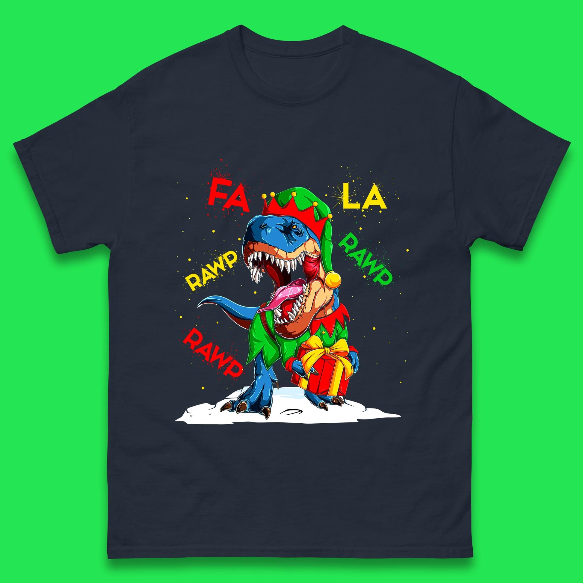 christmas dinosaur t shirt