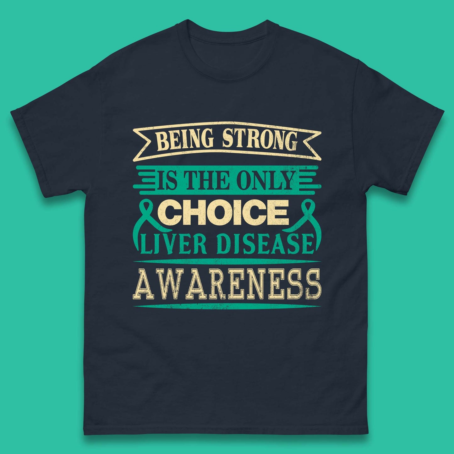 Liver Disease Awareness Mens T-Shirt