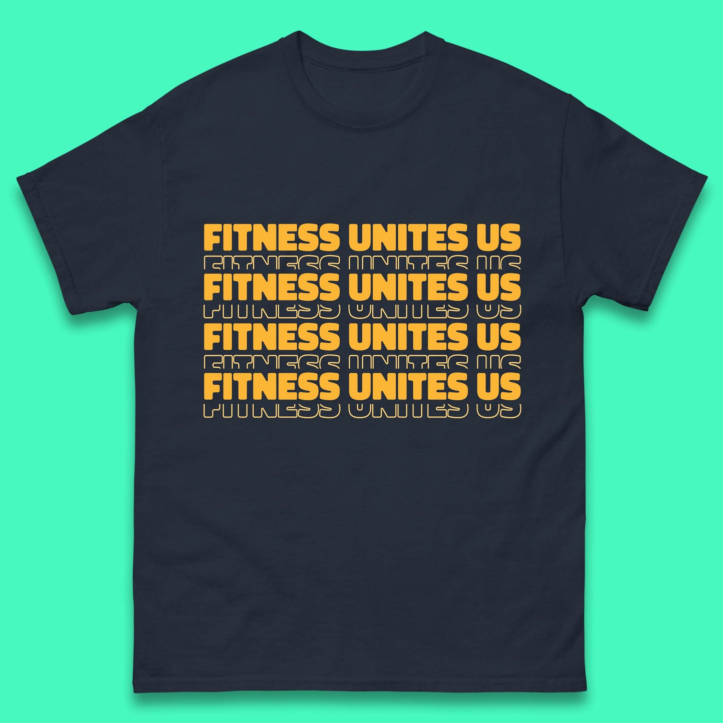Fitness Unites Us National Fitness Day Gym Day Fitness Workout Mens Tee Top