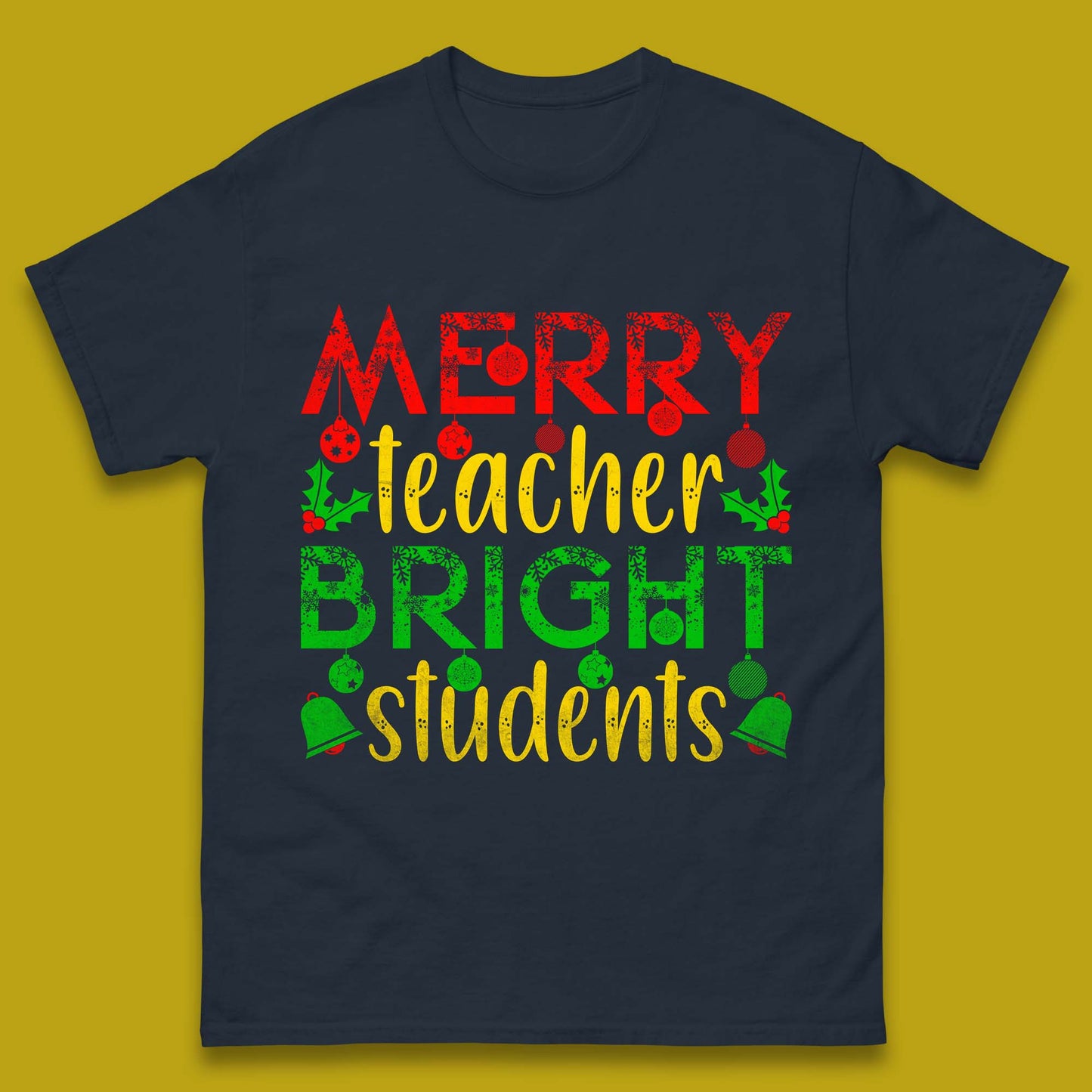 merry teacher bright students christmas t shirt