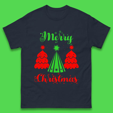 Merry Christmas Tree Xmas Winter Holiday Celebration Merry Xmas Mens Tee Top