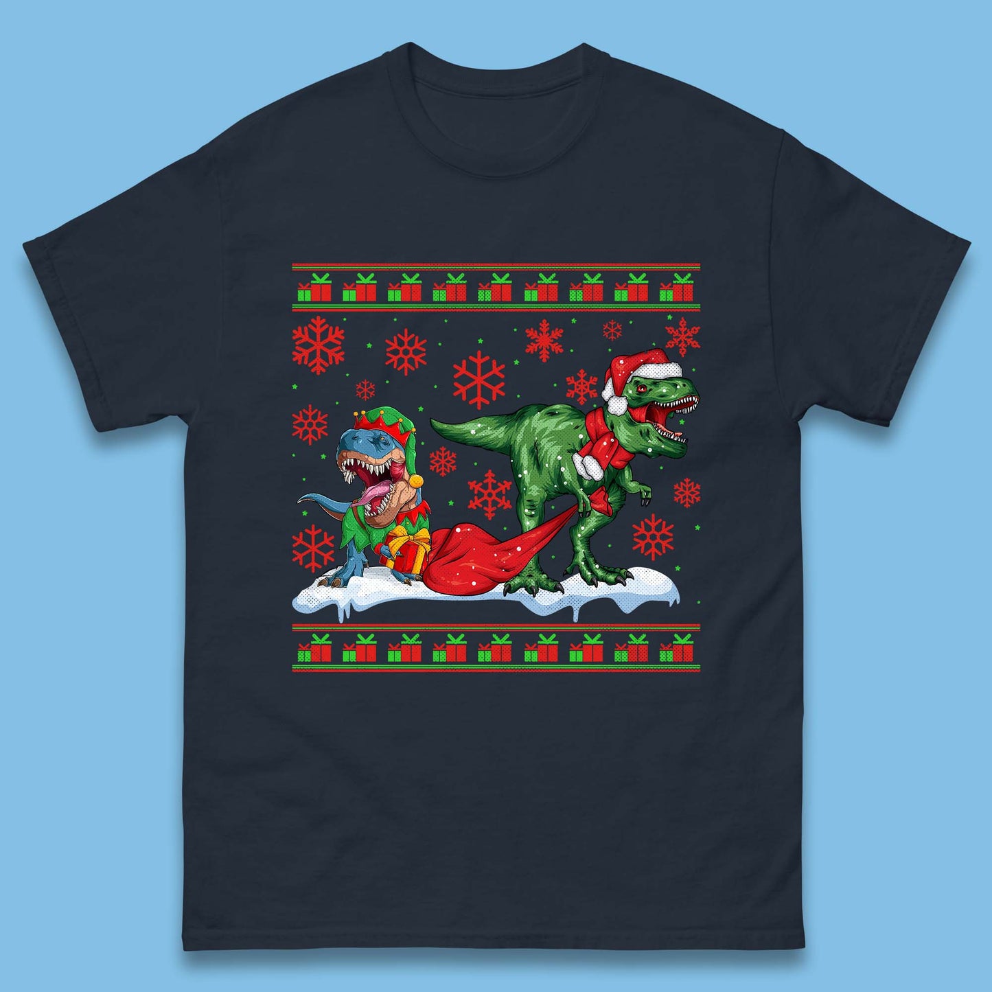 santa & elf costume t shirt