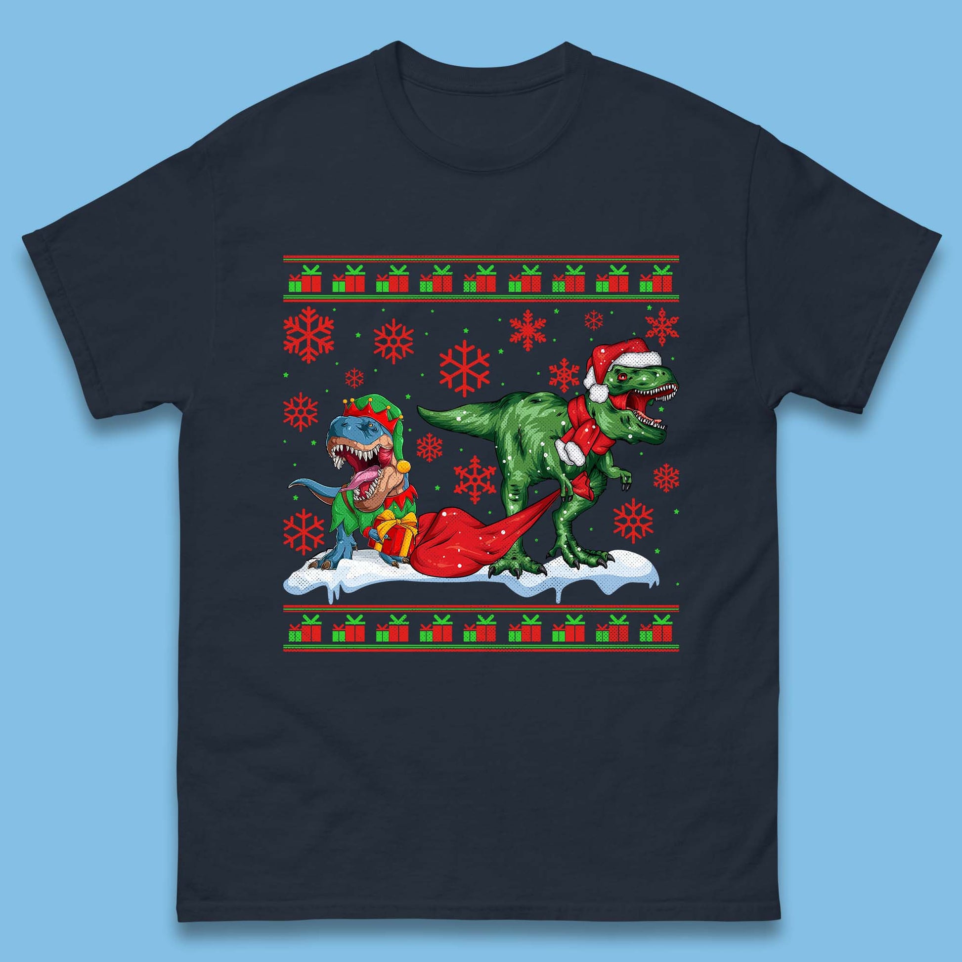 santa & elf costume t shirt