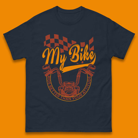 Bike Rider Attitude Mens T-Shirt